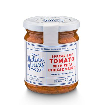 Épicerie-grecque-Produits-grecs-tartinade-de-tomates-au fromage-feta-200g-hellenic-grocery