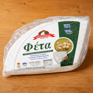 Traditional Barrel - Aged Feta PDO “Pyrgos Reserve” – Matured in Wooden Barrels (Peloponnese) | Whole Wheel approx. 3.5kg - Greek Flavours