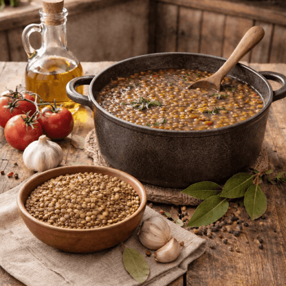 Traditional Farsala Lentils – Greek Legumes Rich in Protein & Fibre (500g) - Greek Flavours