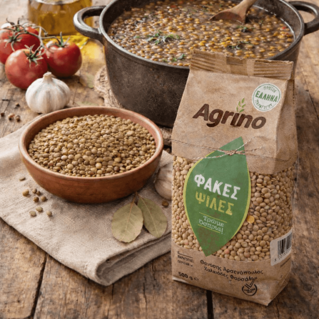 Traditional Farsala Lentils – Greek Legumes Rich in Protein & Fibre (500g) - Greek Flavours
