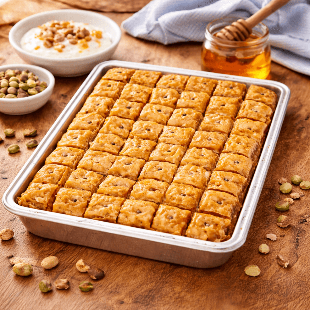 Traditional Greek Baklavadaki - HORECA Pack 2.5kg | Professional 48 - Piece Tray - Greek Flavours