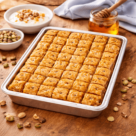 Traditional Greek Baklavadaki - HORECA Pack 2.5kg | Professional 48 - Piece Tray - Greek Flavours