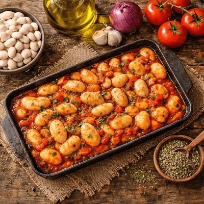 Traditional Greek Gigantes Beans – High - Fibre Mediterranean Legume (500g) - Greek Flavours