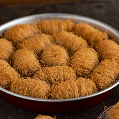 Traditional Greek Kataifaki Tray – 20 Syrupy Pastry Rolls (Approx. 800g) - Greek Flavours