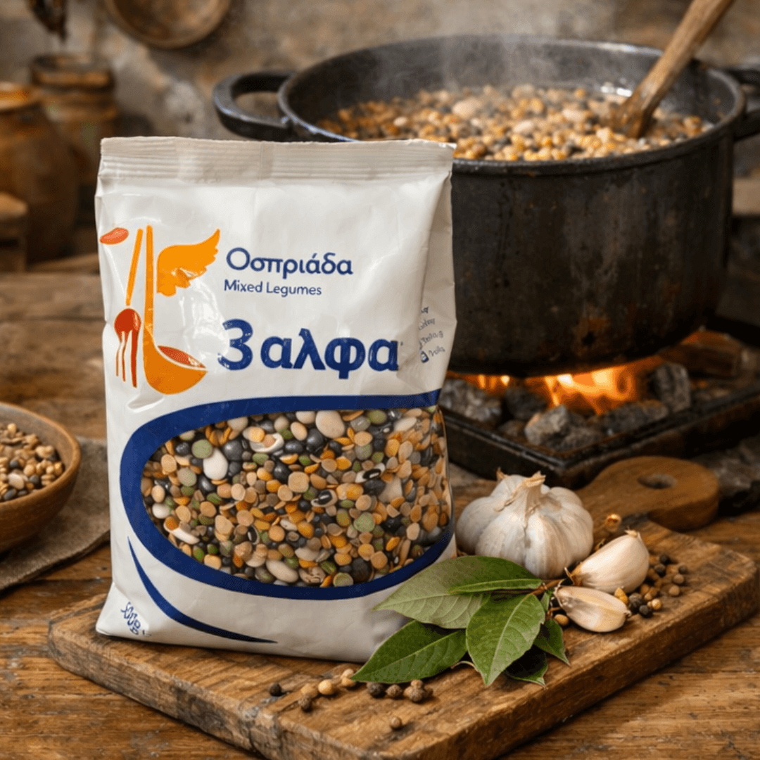 Traditional Greek Mixed Legumes & Buckwheat Blend – High - Protein Mediterranean Mix (500g) - Greek Flavours