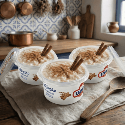 Traditional Greek Rizogalo with Mastic – Authentic Recipe & Low - Fat Delight (3×180g) - Greek Flavours