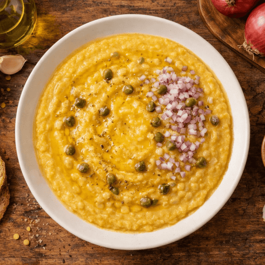 Traditional Greek Split Fava (Yellow Peas) – High Fibre Mediterranean Legume (500g) - Greek Flavours