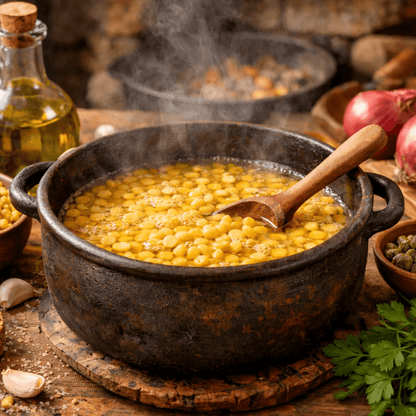 Traditional Greek Split Fava (Yellow Peas) – High Fibre Mediterranean Legume (500g) - Greek Flavours