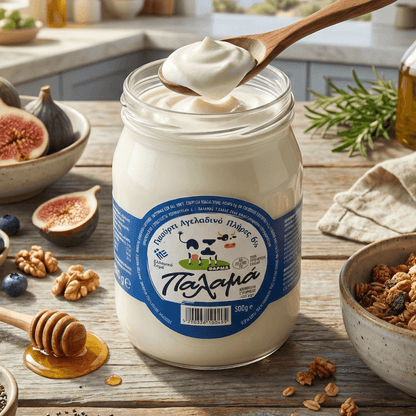Traditional Greek Strained Cow Yogurt 6% – Naturally Creamy, High - Protein (500g) - Greek Flavours