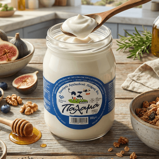 Traditional Greek Strained Cow Yogurt 6% – Naturally Creamy, High - Protein (500g) - Greek Flavours