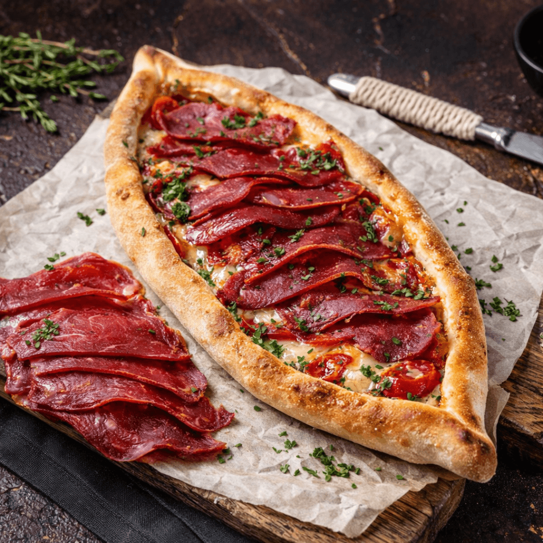 Traditional Greek Whole Beef Pastourmas (Pastrami) – Cured with Spices (1kg - 1.5kg) - Greek Flavours