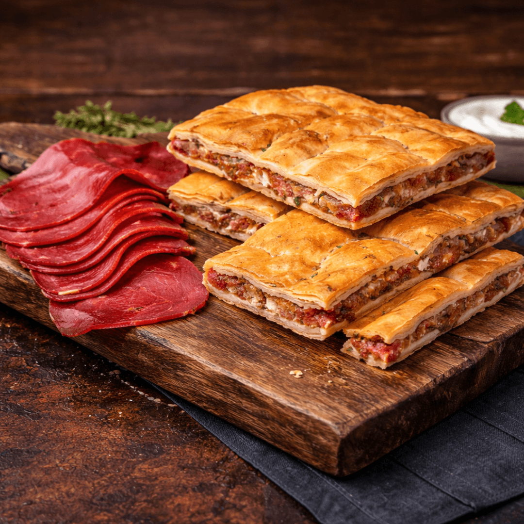 Traditional Greek Whole Beef Pastourmas (Pastrami) – Cured with Spices (1kg - 1.5kg) - Greek Flavours
