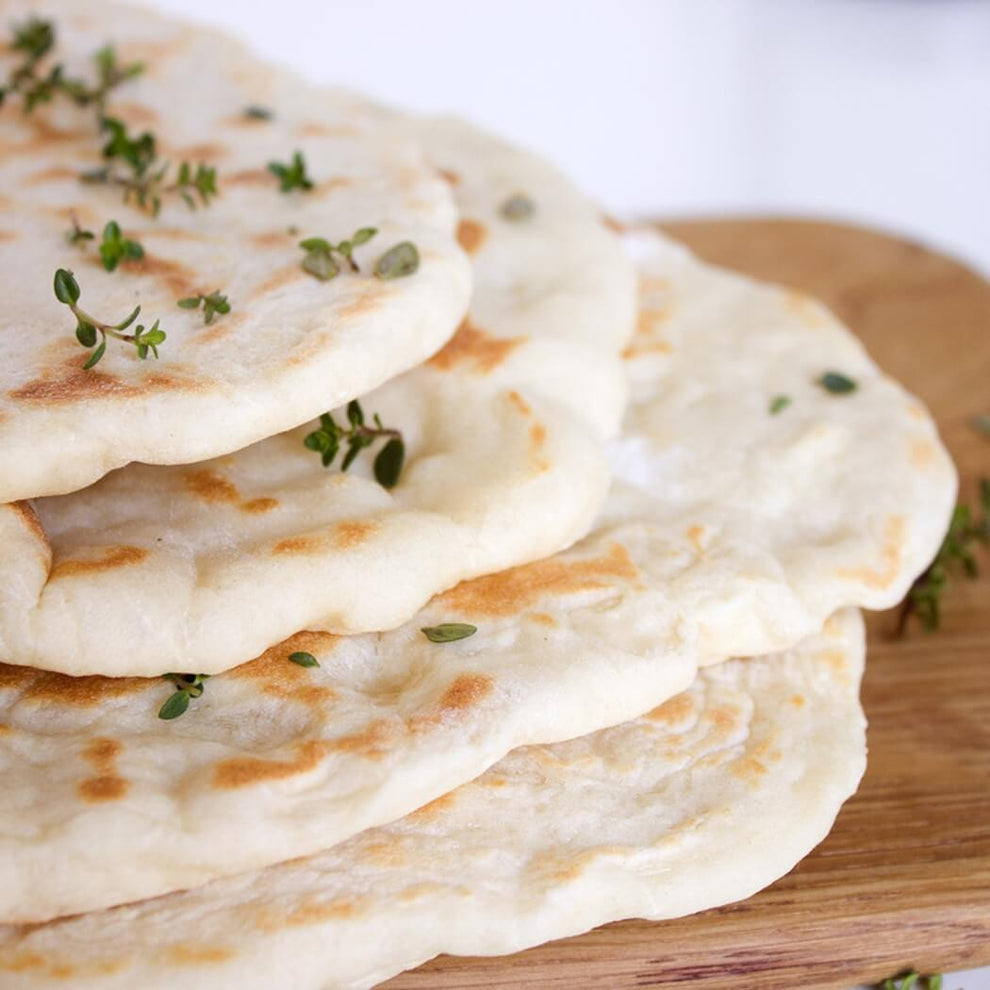 Pita Rounds Traditional Greek Wheat Pita Bread – Vegan 10 Soft Rounds (16 cm)