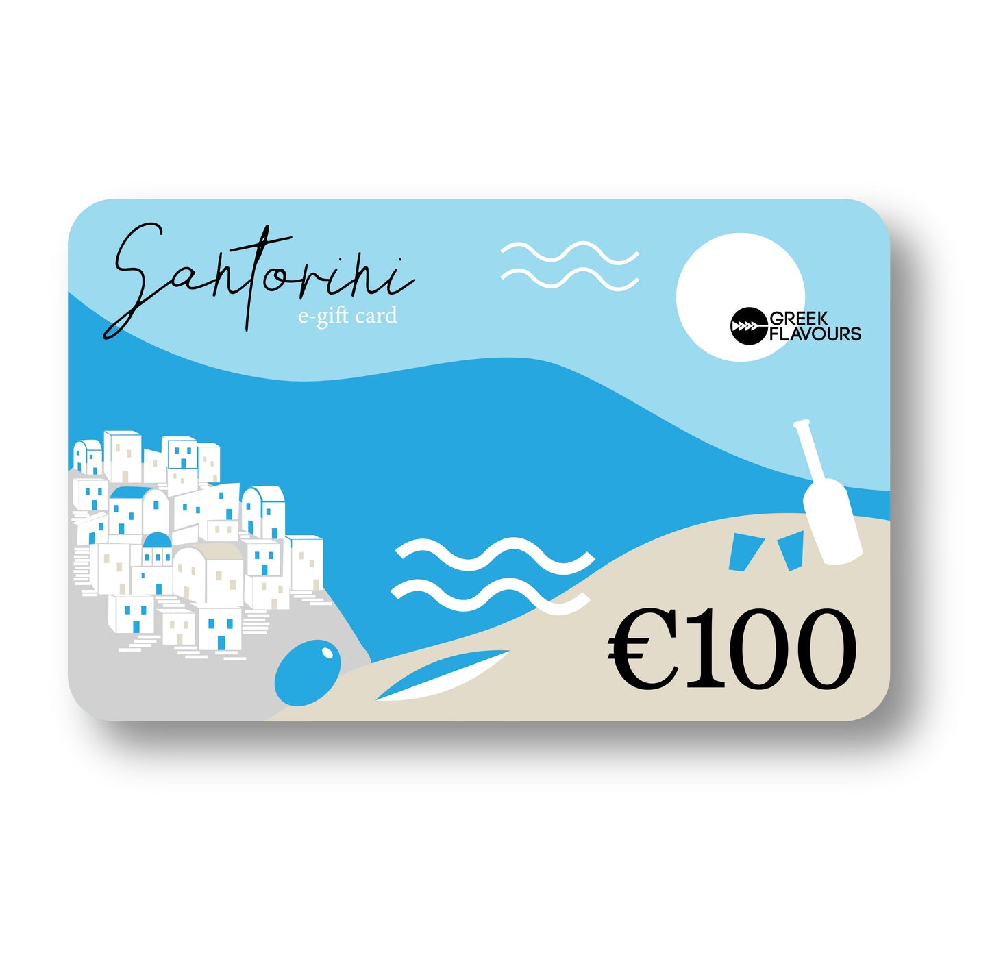 Geschenkkarte "Santorini"