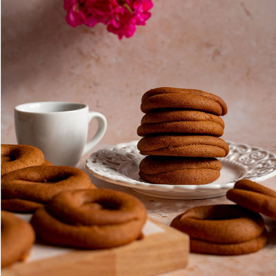 Traditional Greek Moustokouloura grape must cookies - 500g - Greek Flavours