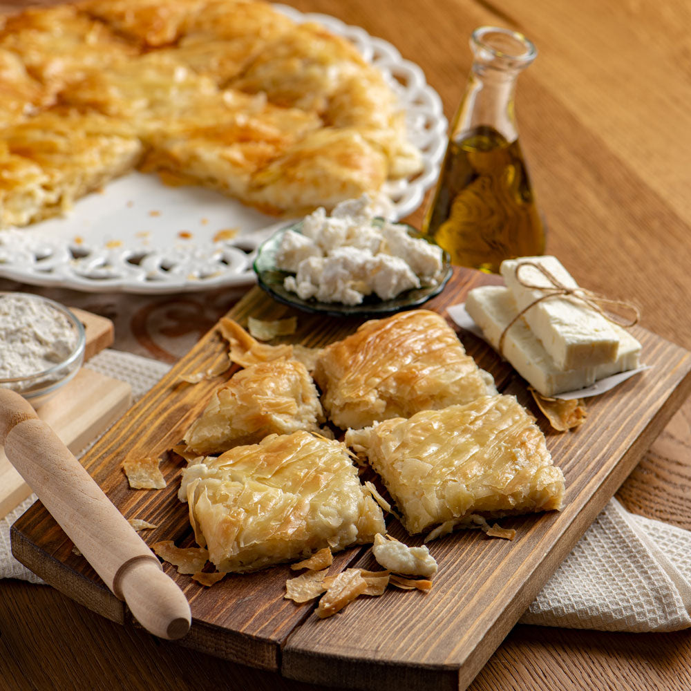 Cheese pie with mizithra and feta - 850g