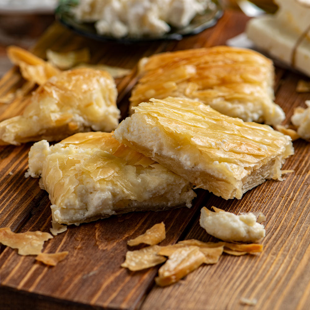Cheese pie with mizithra and feta - 850g